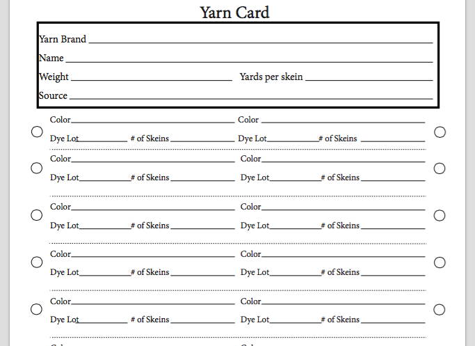 Yarn Stash Organizer | Free Printable – Mary Maxim Ltd